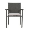SAN PICO DINING CHAIR-GREY,1PC with Cushion