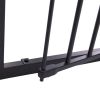 Fireplace fence - black 5-piece set