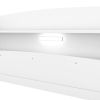 Wood Full Size Platform Bed with Built-in LED Light, Storage Headboard and Guardrail